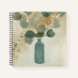 Neutral Arrangement - Greenery in Vase Notebook