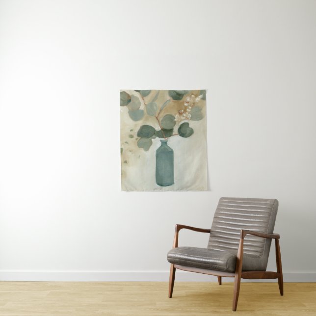 Neutral Arrangement - Greenery in Vase Tapestry (In Situ)