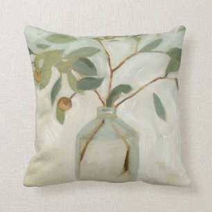 Neutral Arrangement - Ivory Throw Pillow