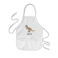 Neutral Australia Cute Kangaroo Doodle & Name