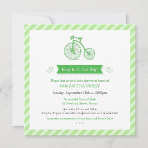 Neutral Baby Shower Announcement Invitation Card