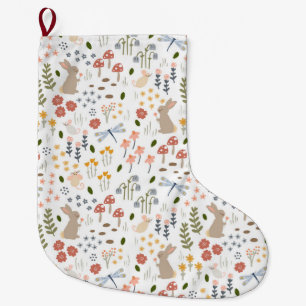 Neutral Baby Woodland First Christmas Large Christmas Stocking