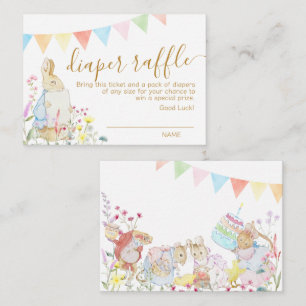 Neutral Beatrix Potter Peter the Rabbit Books Baby Enclosure Card