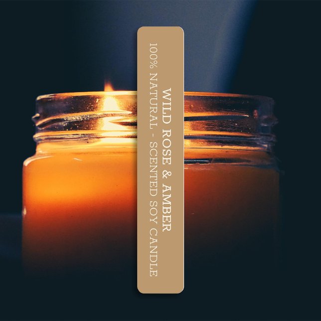 Neutral Beige Candle Tamper-proof Seal Labels (Creator Uploaded)