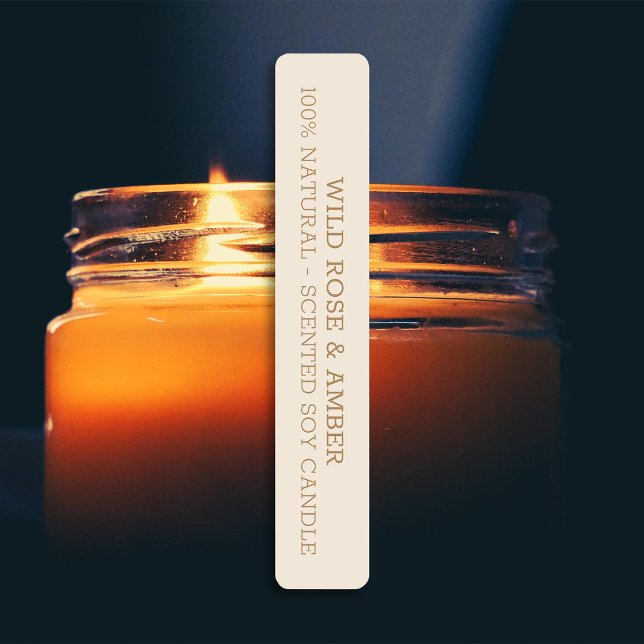 Neutral Beige Candle Tamper-proof Seal Labels (Creator Uploaded)