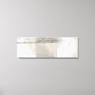 Neutral Beige Grey Modern Minimalist Abstract Canvas Print