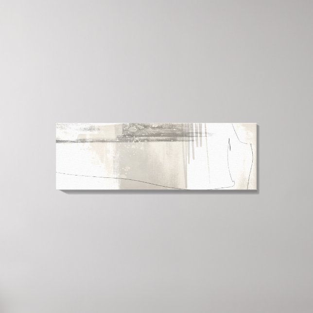 Neutral Beige Grey Modern Minimalist Abstract   Canvas Print (Front)