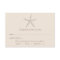 Neutral Beige Starfish Beach Wedding