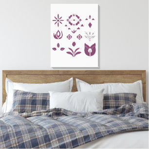 Neutral Bohemian Line Art   Canvas Home Accent