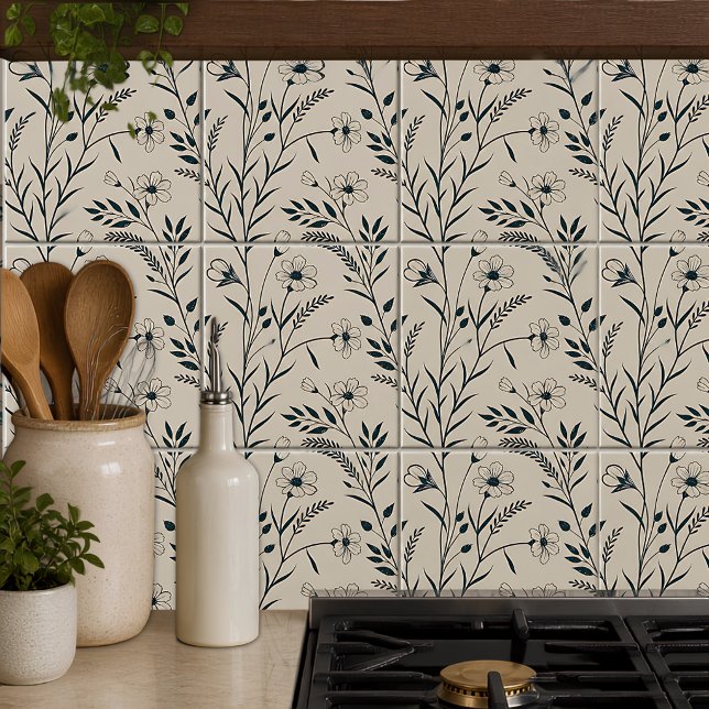 Neutral Boho Botanical Tile (Creator Uploaded)