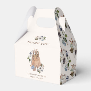 Neutral Boho Nursery Baby Shower Thank You Favor Box