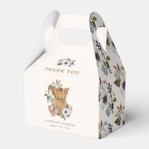 Neutral Boho Nursery Baby Shower Thank You Favor Box