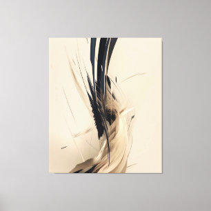 Neutral Botanical Abstract Minimalist Nature Canvas Print