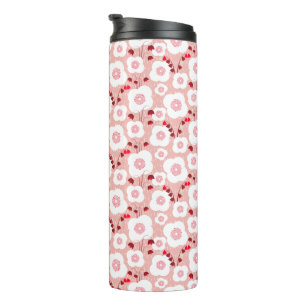 Neutral Botanicals - Poppies pink  Thermal Tumbler