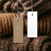 Neutral Business Clothing Thank You Label Hang Tag