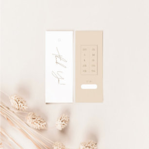 Neutral Business Clothing Thank You Label Hang Tag