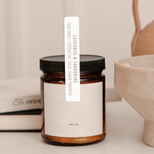 Neutral Candle Tamper-proof Seal  Labels