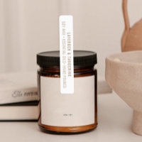Neutral Candle Tamper-proof Seal  Labels