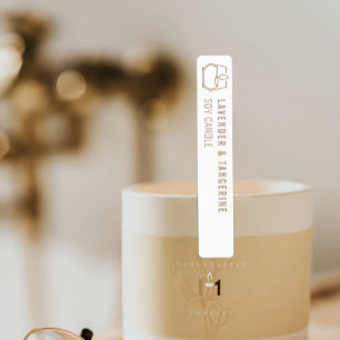 Neutral Candle Tamper-proof Seal With Logo Labels