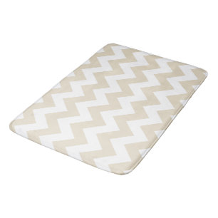 Neutral Chevrons Bath Mat