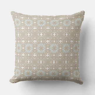 Neutral Coastal Modern Throw Pillow