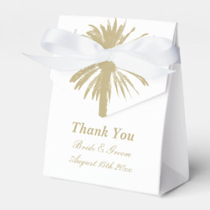 Neutral colour palette style beach wedding party favor box