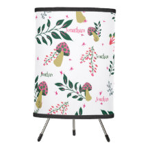 Neutral Colours Children Room Mushrooms Pattern