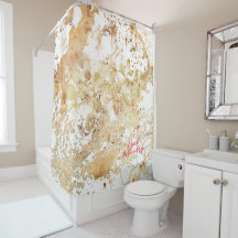 Neutral Creamy Beige Shower Curtain Liner
