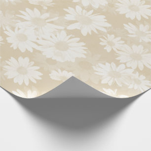 Neutral Daisies Wrapping Paper