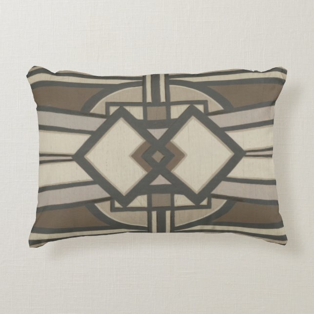 Neutral Deco Panel I Accent Pillow (Front)