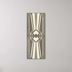 Neutral Deco Panel I Canvas Print
