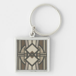 Neutral Deco Panel I Keychain