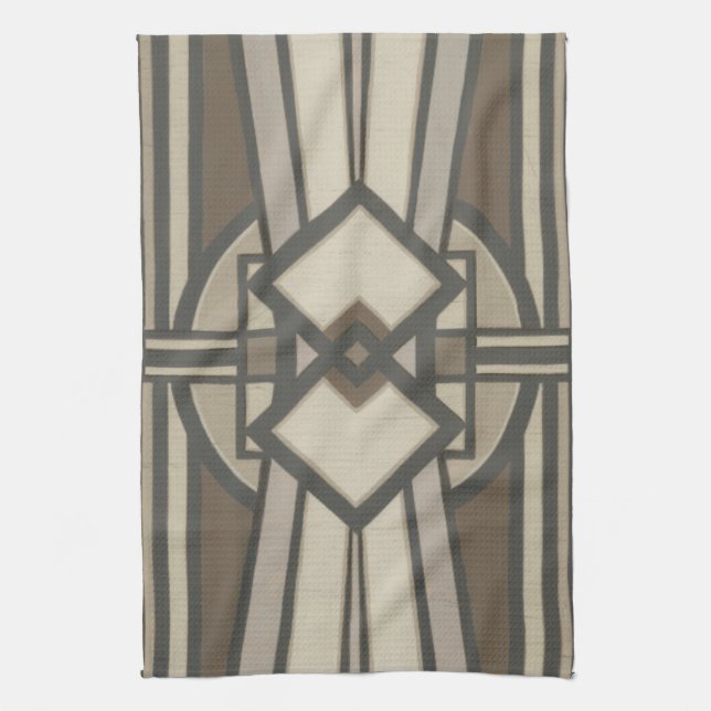 Neutral Deco Panel I Kitchen Towel (Vertical)