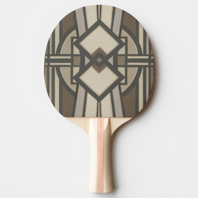 Neutral Deco Panel I Ping Pong Paddle (Front)