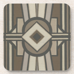 Neutral Deco Panel II Coaster