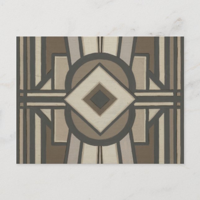 Neutral Deco Panel II Postcard (Front)