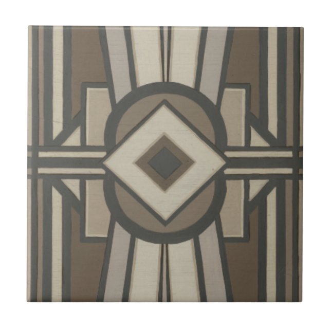 Neutral Deco Panel II Tile (Front)