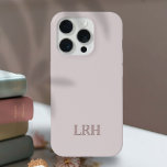 Neutral Double Layer Minimalist Initial Monogram  iPhone 13 Pro Max Case<br><div class="desc">You know sophistication and style and simplicity is often the exact thing you need. Designed for the discerning taste of the modern minimalist, this accessory is a fusion of timeless elegance and contemporary functionality. The neutral colour palette complements any ensemble, effortlessly accompanying your look from day to night. Let us...</div>