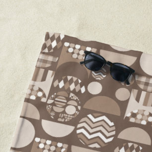 Neutral Earth Brown Nordic Scandinavian Beach Towel