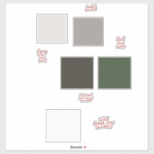 Neutral & Earth Tone Colour Swatch Sticker Set