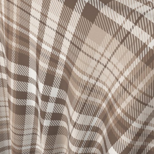 Neutral Earth Tone Plaid Tartan Design  Fabric (Creator Uploaded)