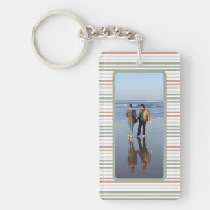 Neutral Earth Tones Photo Keychain