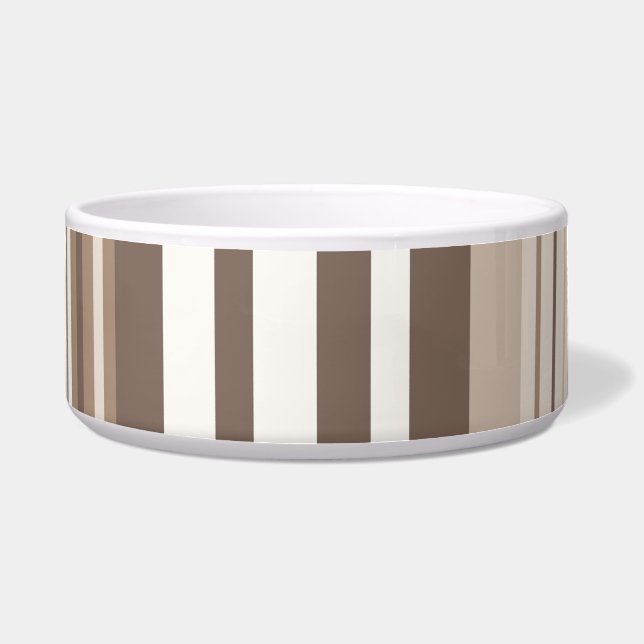 Neutral Earthy Tone Stripes Pattern Design  (Front)