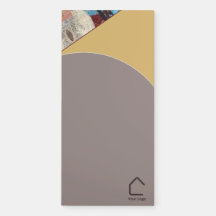 Neutral Elegance Logo Abstract Accents Tan Brown