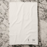 Neutral Elegant Modern Minimalist Monogram Name Kitchen Towel<br><div class="desc">Elevate your kitchen's style and functionality with our Classic Elegant Modern Minimalist Monogram Kitchen Towels. Meticulously designed, these towels seamlessly merge timeless sophistication with contemporary minimalism, making them an essential addition to your culinary space. Crafted with precision and attention to detail, these kitchen towels are more than just practical items;...</div>