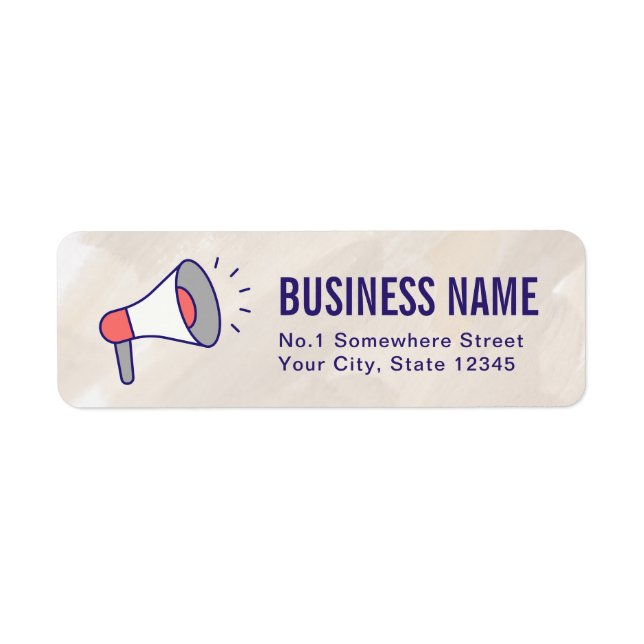 Neutral Event Planner Return Address Label  (Front)