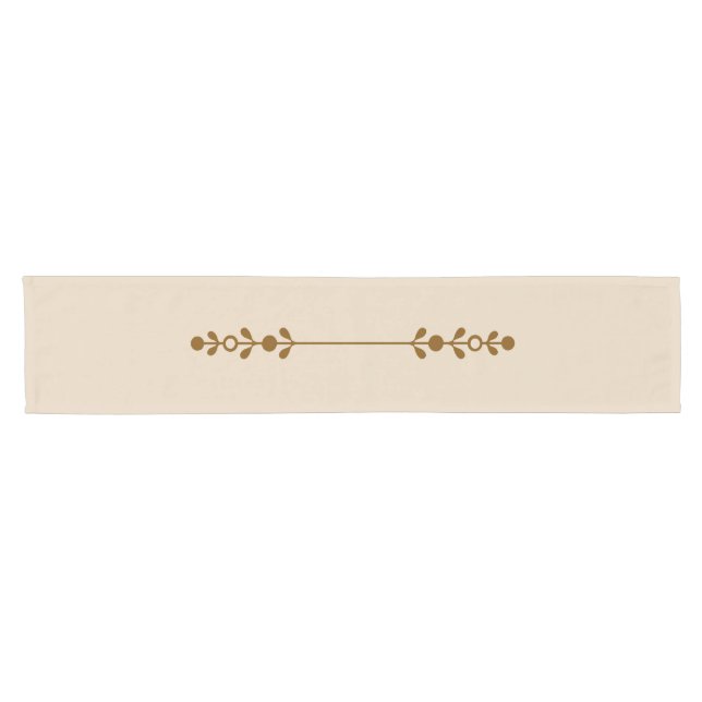 Neutral Farmhouse Rustic Floral Table Runner  (Horizontal)