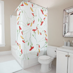 Neutral Floral Bathroom Decor Vintage Wildflower