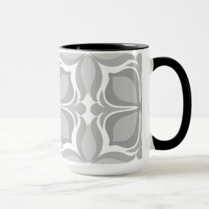 Neutral geolmetrical tiles mug