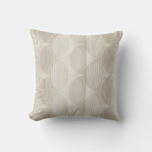 Neutral geometric waves throw pillow